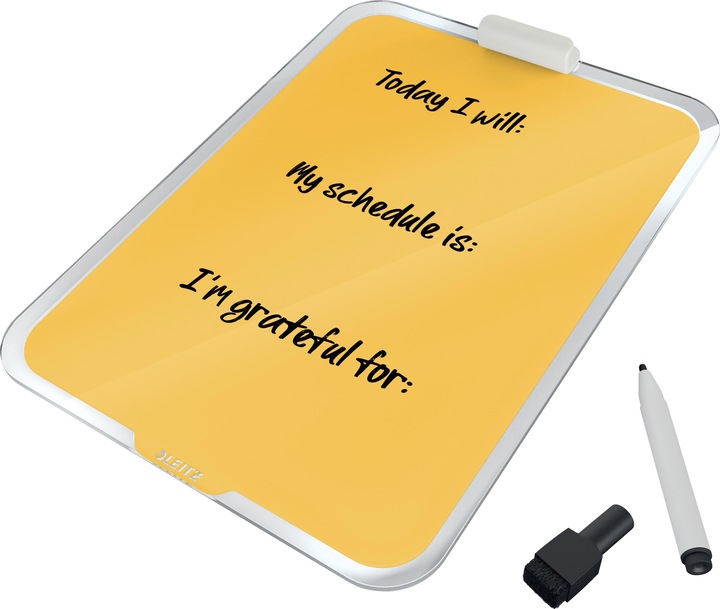 Actual product image Leitz Noteboard Cosy Yellow (Blackboard, 21.5 x 30 cm)