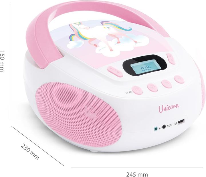 Immagine prodotto Mooov Unicorn CD-Player für Kinder