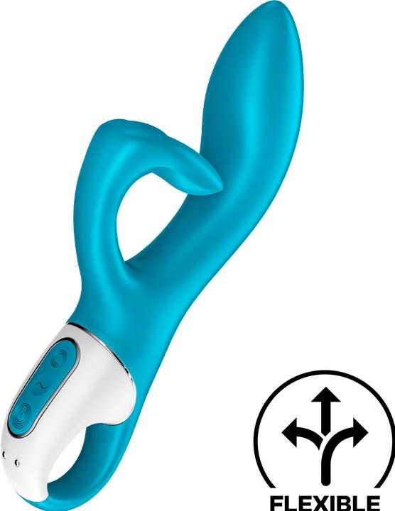 Actual product image Satisfyer Embrace Me Rabbit Vibrator - Turquoise