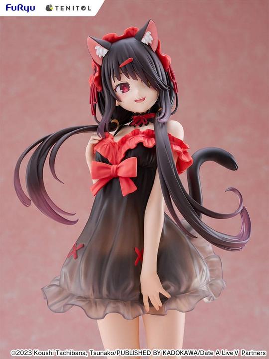 Actual product image Furyu Date A Live V Tenitol Tall PVC Statue Kurumi Tokisaki 30 cm