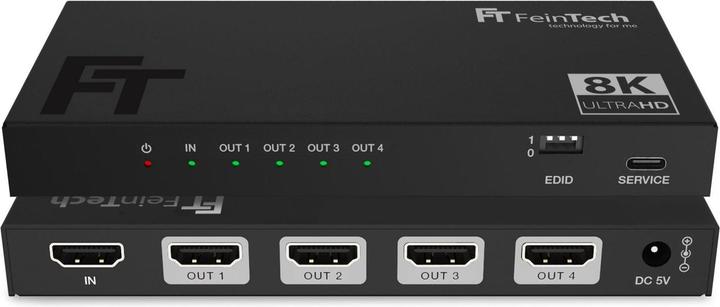Actual product image FeinTech SP410 HDMI 2.1 Splitter 1 In 4 Out | 4K 120Hz | Downscaler