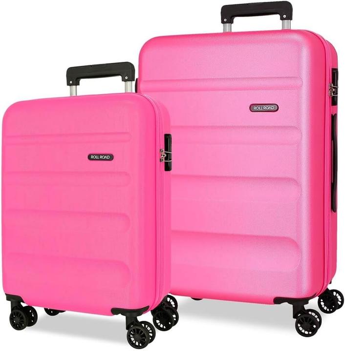 Actual product image Roll Road Flexible Two-Piece Set with Combination Lock and Multi-Directional Wheels