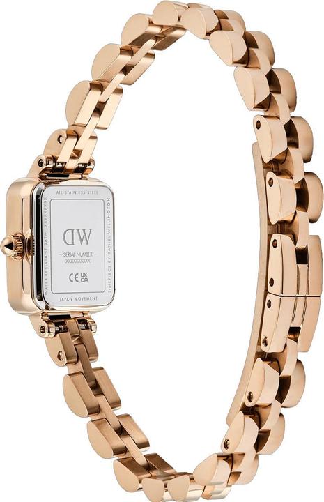 Actual product image Daniel Wellington Quadro Mini Arch 3-link Amber Sunray Rose Gold (Analogue wristwatch)