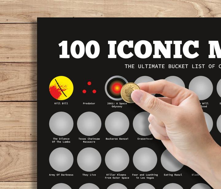 Image du produit Out of the blue 100 films légendaires Poster Scratch off à gratter (42 x 60 cm)