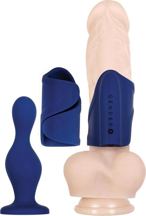Produktbild Gender X Evolved Novelties - - In's & Out's - Silicone 10 Vibrating Speeds & Functions - Dildo and S
