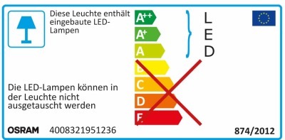 Energie-Label Osram LED stixx (16 lm)