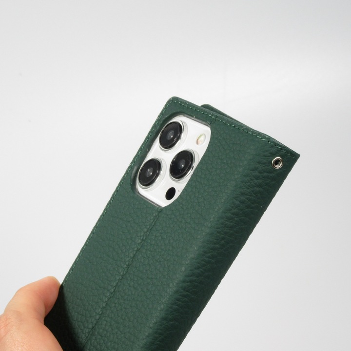 Produktbild PhoneLook Hülle Flip 3D echtes genarbtes Rindsleder (Apple iPhone 15 Pro Max)