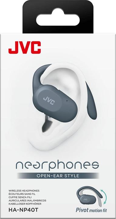 Actual product image JVC HA-NP40T-AU blue (No noise cancellation, 7.50 h, Wireless)