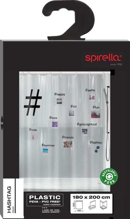 Produktbild spirella Hashtag (180 x 200 cm)