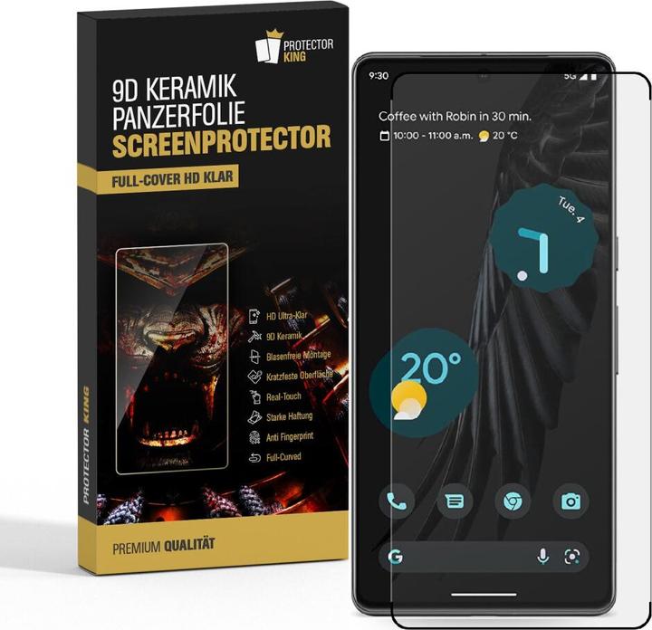 Produktbild Protectorking 2x Ceramic-Glass Full Cover HD Klar (2 Stück, Google Pixel 6 Pro)