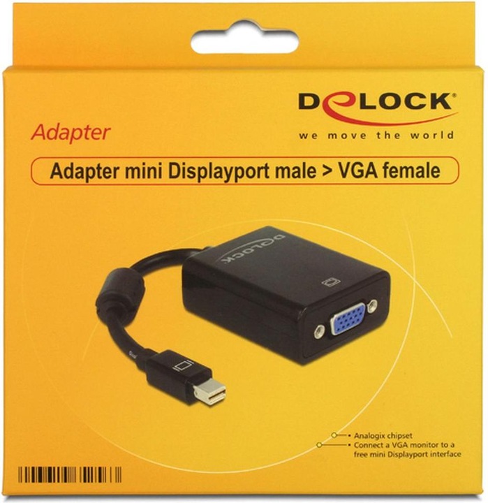 Actual product image Delock Monitor Adapter Mini-DP to VGA (VGA, 16 cm)