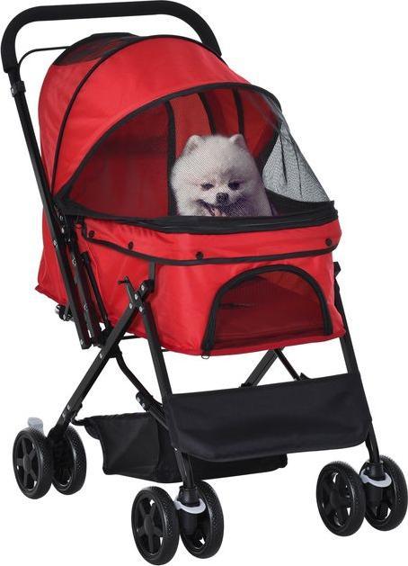 Actual product image Swisshandel24 Dog buggy Dog stroller Buggy for small dogs and cats Pet stroller Cat stroller Oxfor (Cat, Dog, Foldable)
