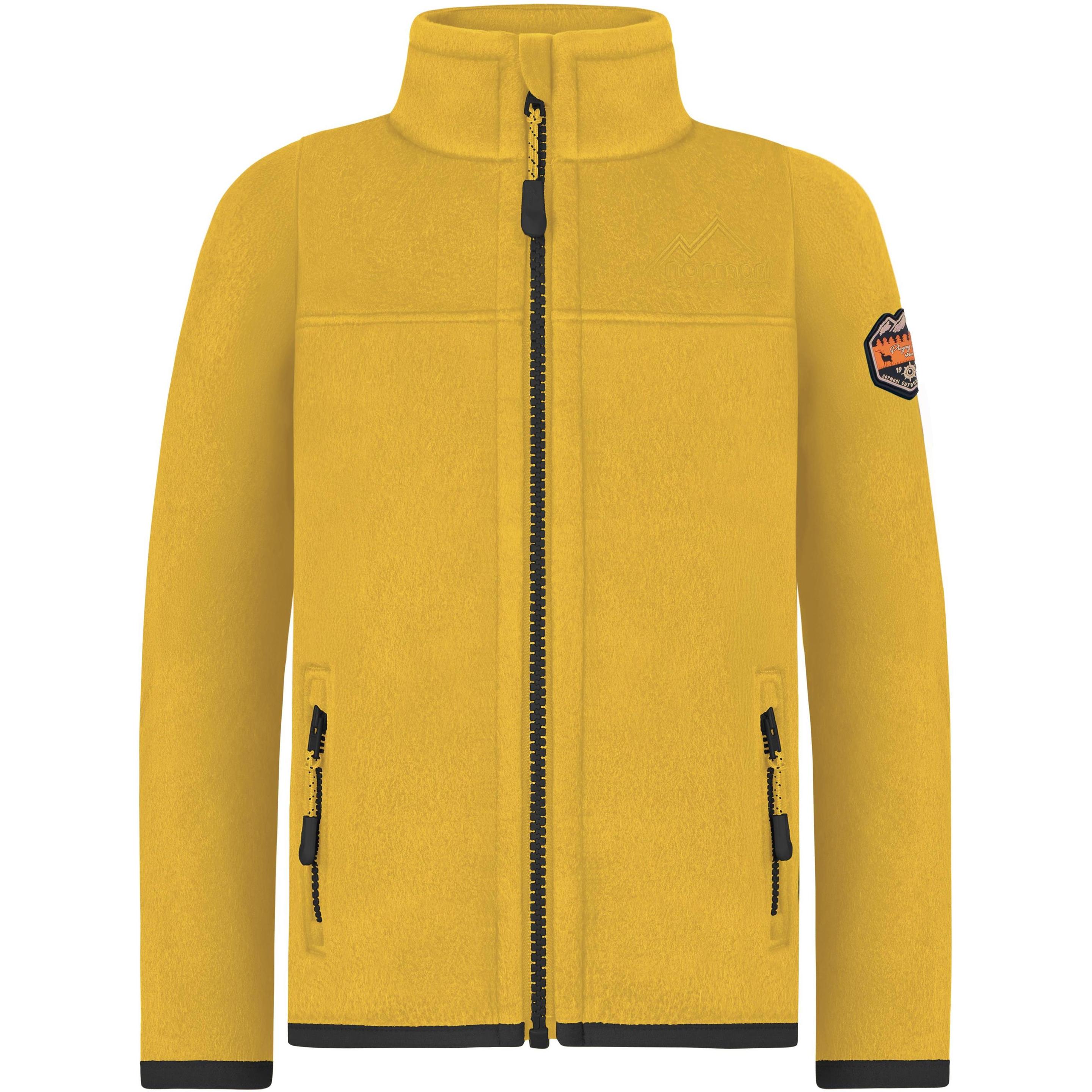 Normani, Herren, Jacke, Kinder Fleecejacke „Venetie“ - 9663 (122, 128, 125 B), Gelb, 128, 125 B, 122
