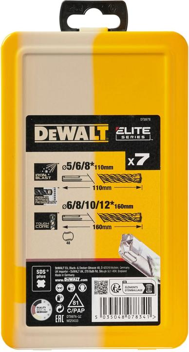 Actual product image DeWalt Drill set (5.6 mm to 12 mm)
