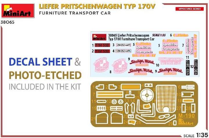 Produktbild 1:35 Lieferwagen Typ 170V m. Möbel