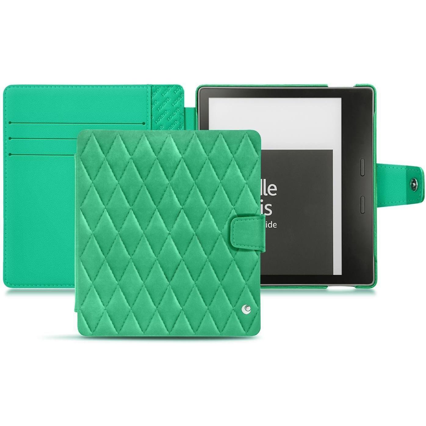 Noreve Lederschutzhülle Wallet (Kindle Oasis 2017), eReader Zubehör, Grün
