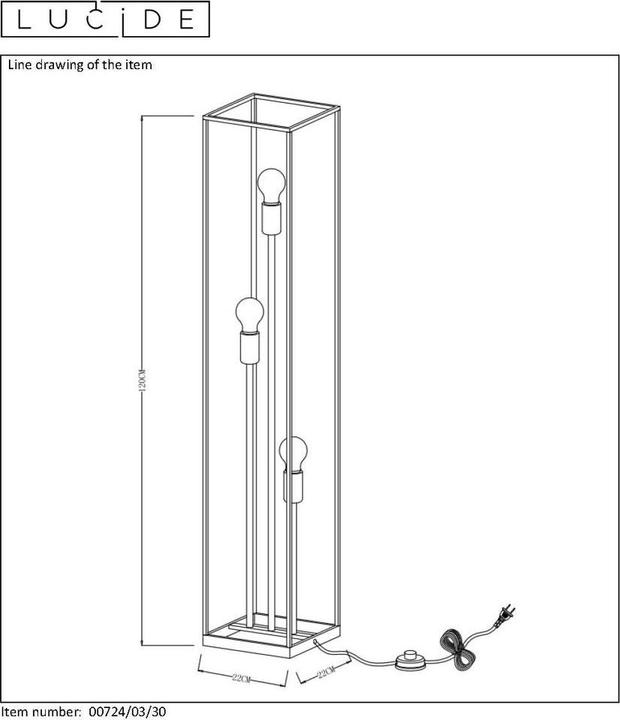 Produktbild Lucide Ruben (E27)