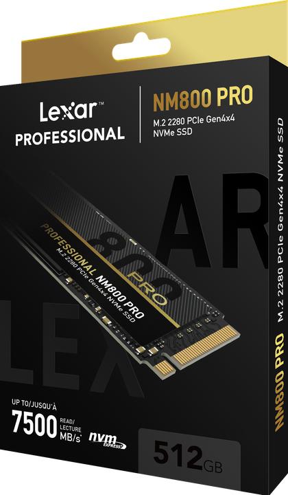 Produktbild Lexar Professional 512GB NM800 PRO (512 GB, M.2 2280)