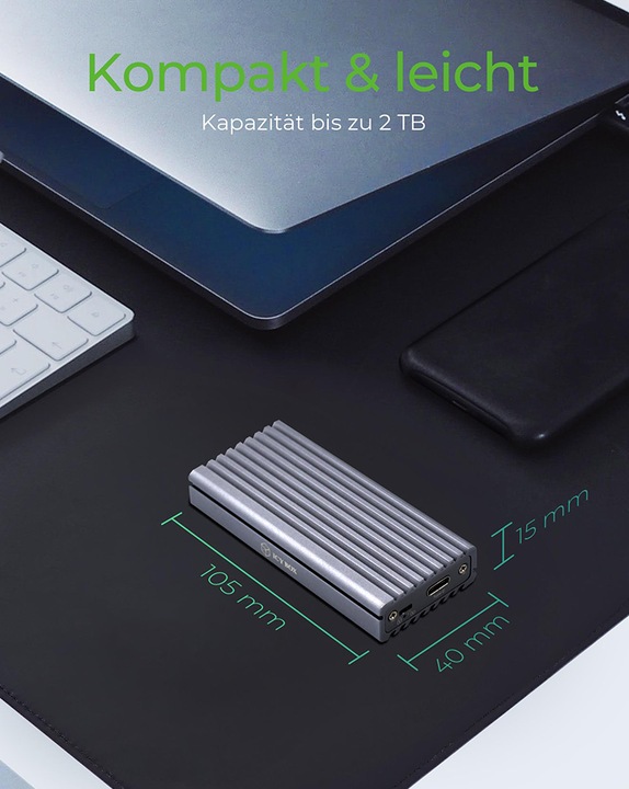 Productafbeelding Icy Box IB-1817M-C31 (M.2 2230, M.2 2242, M.2 2260, M.2 2280, M.2)