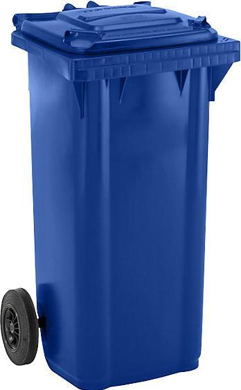 Actual product image eurokraft pro Large plastic waste garbage can, according to DIN EN 840 (120 l)