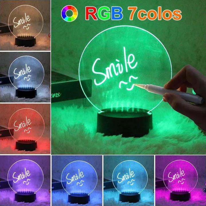 Actual product image PhoneLook Transparent multicolour LED light message board with remote control