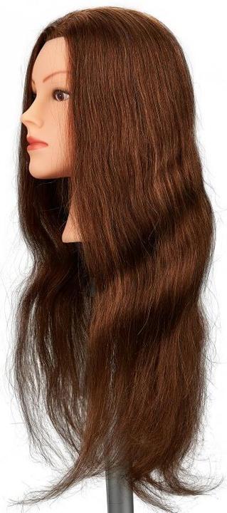 Immagine prodotto Fripac Testa pratica 60 cm 100% capelli umani, marrone chiaro