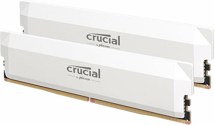 Actual product image Crucial Pro DDR5-6000 Kit 32GB 2x16GB UDIMM white Overclocking (2 x 16GB, 6000 MHz, DDR5-RAM)