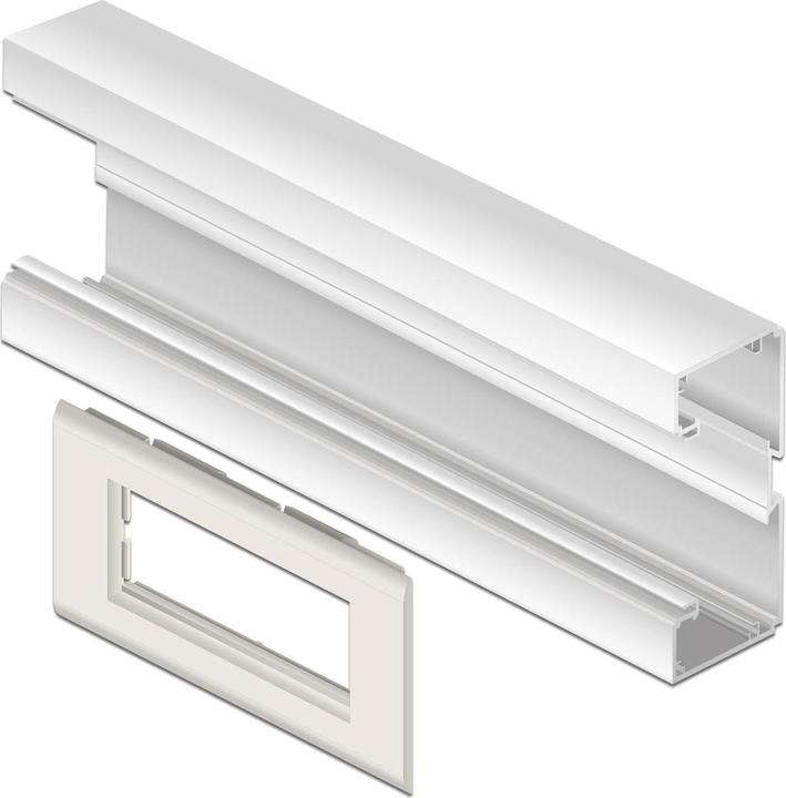 Produktbild Delock Easy 45 Modulträger für Geräteeinbaukanal 130 x 80 mm (13 cm)