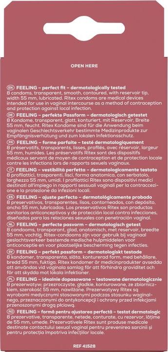 Actual product image Ritex Feeling Kondome 8 Einheiten (8 pcs.)