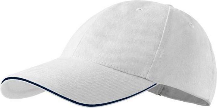 Actual product image Malfini 6 Panel Cotton Sandwich Peak Baseball Cap