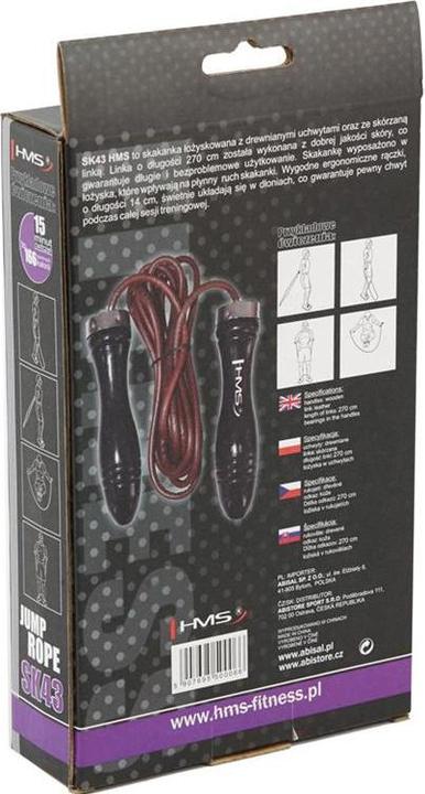 Actual product image HMS Leather jump rope SK43 (270 cm)