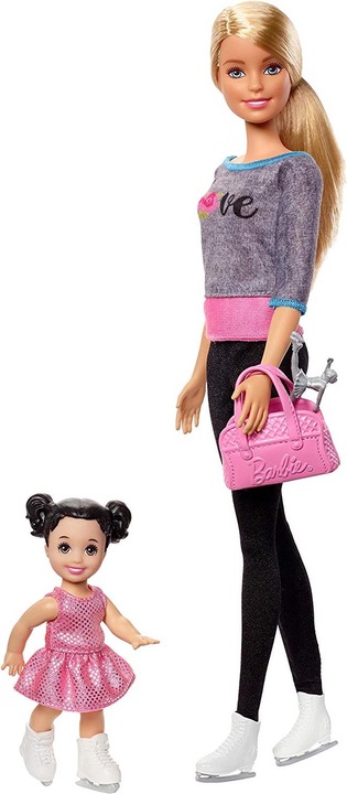 Produktbild Barbie Sport Puppen Spielset - Eiskunstlauf-Trainerin