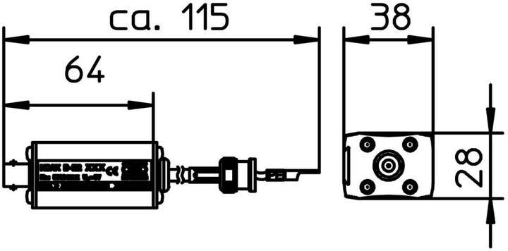 Actual product image OBO Bettermann OBO Fine protection device KOAX BE2 MFf coaxial networks