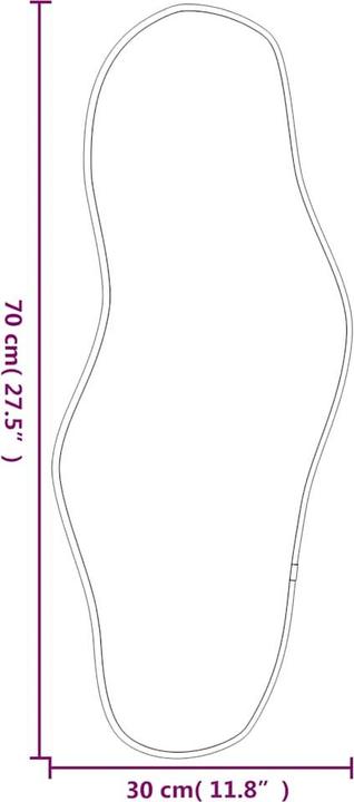 Immagine prodotto vidaXL Wandspiegel (70 x 30 cm)