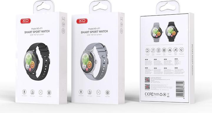 Actual product image xO smartwatch J11 Amoled black