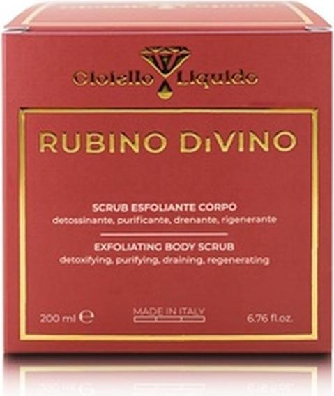 Actual product image Gioiello Liquido Anti-Cellulite Body Scrub with Sea Salt for Shower and Sauna Exfoliating with Protective Jojoba Oil (200 ml)