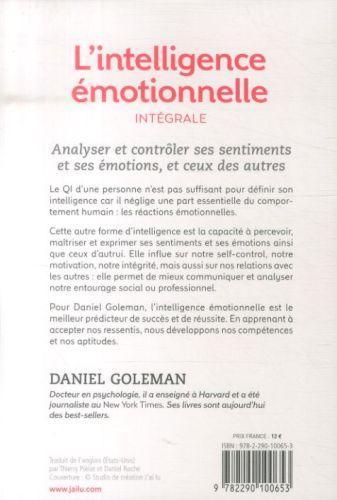 Image du produit L'intelligence émotionnelle : Intégrale (Français, Daniel Goleman, 2014)