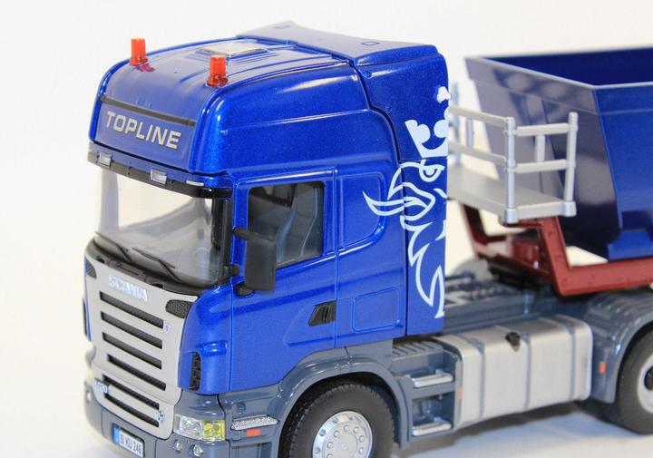 Produktbild Siku Scania Zugmaschine mit Kippsattelauflieger