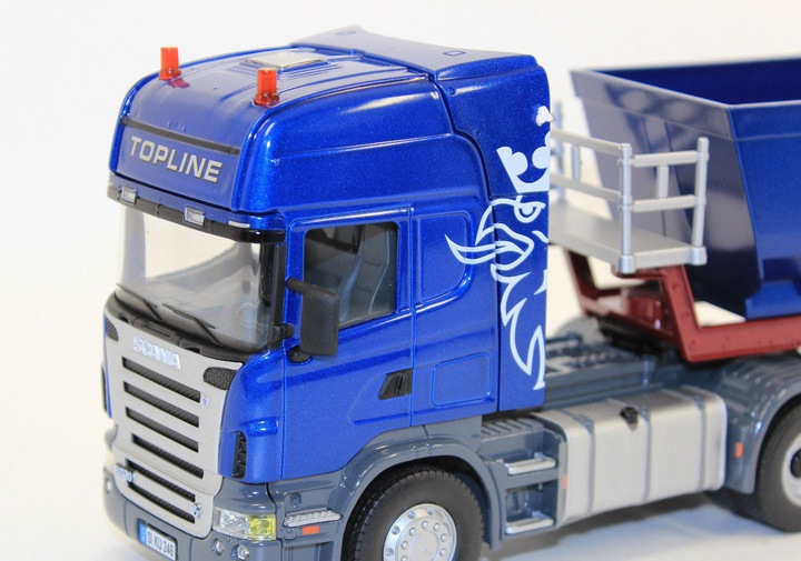 Produktbild Siku Scania Zugmaschine mit Kippsattelauflieger