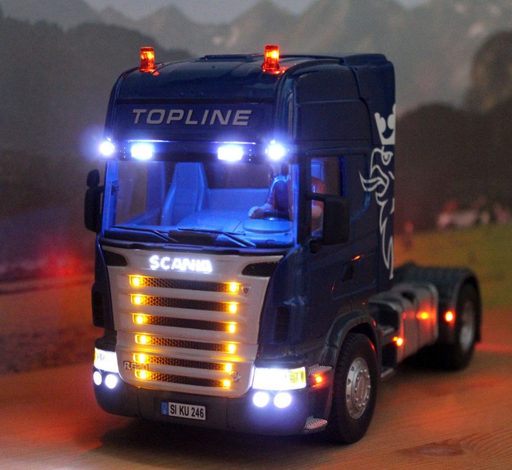 Produktbild Siku Scania Zugmaschine mit Kippsattelauflieger