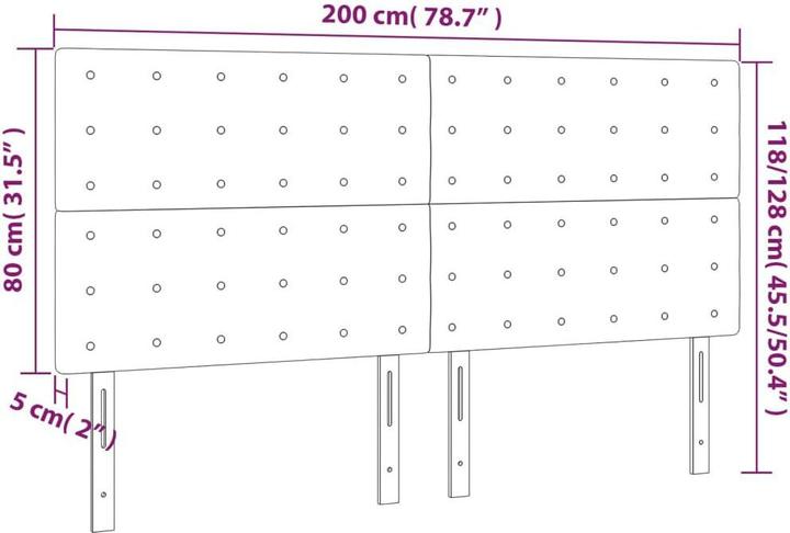 Image du produit VidaXL Kalli (200 x 5 x 128 cm)