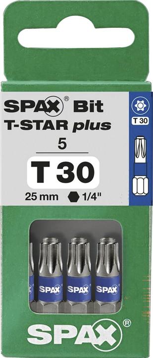 Produktbild Spax BIT T-STAR PLUS T30 25mm S (Innensechsrund TX)