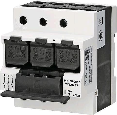 K'Electric TYTAN TF D0Fuse switch-disconnector 3-pole 4HP (32 A)
