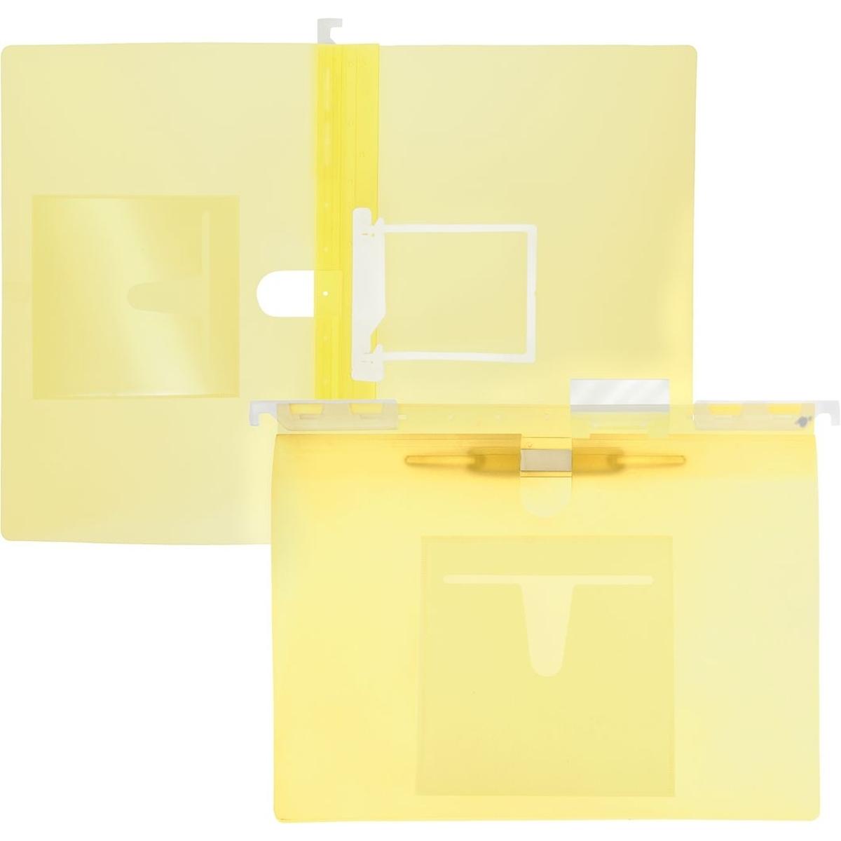 Foldersys, Mappe, Multi-Hängehefter A4 PP U-Clip/Heftzunge gelb transluzent (A4, 1 x)