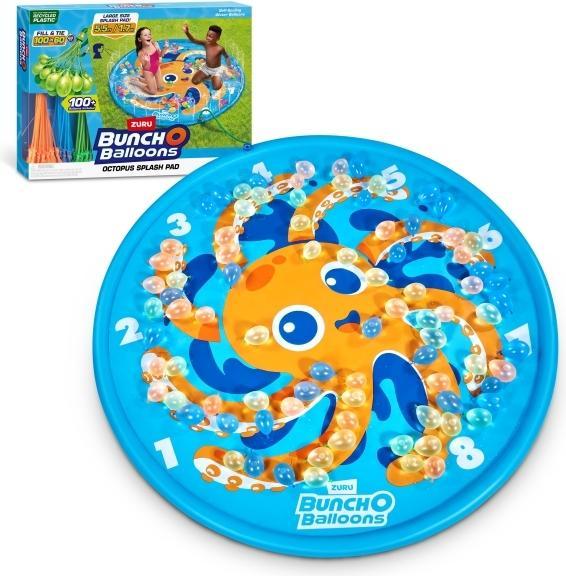 Zuru Bunch O Balloons Octopus Splash Pad med over 100 selvlukkende vandballoner til at fylde hurtigt (100x)