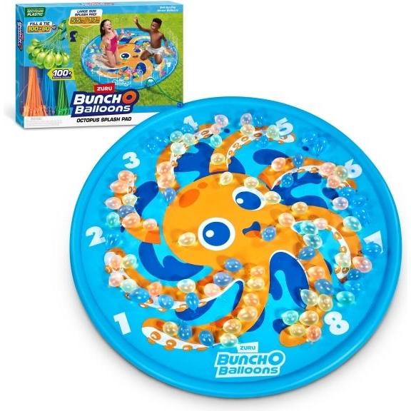 Zuru Bunch O Balloons Octopus Splash Pad med over 100 selvlukkende vandballoner til at fylde hurtigt (100x)