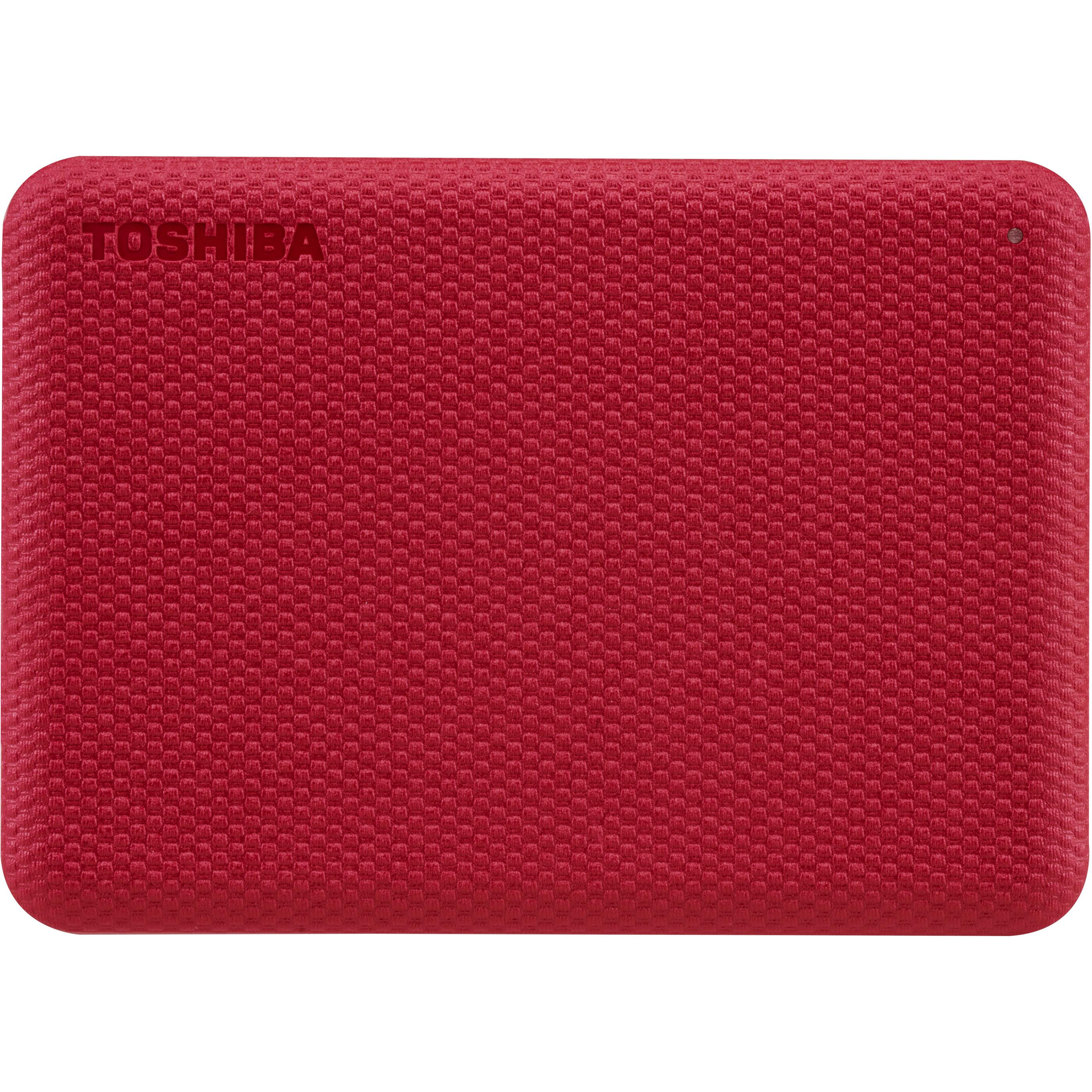 Toshiba Canvio Advance V2 (4 TB), Externe Festplatte, Rot