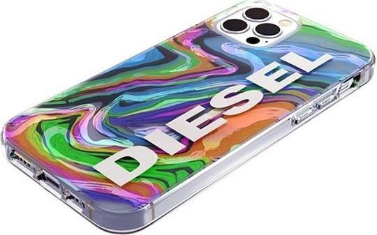 Produktbild Diesel Clear Case Digital Holographic AOP iPhone 12/12 Pro holograficzny-biały/holographic-white 443 (Apple iPhone 12)