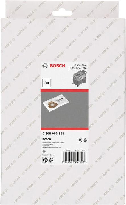 Actual product image Bosch Professional Fleece dust bag (3 x)