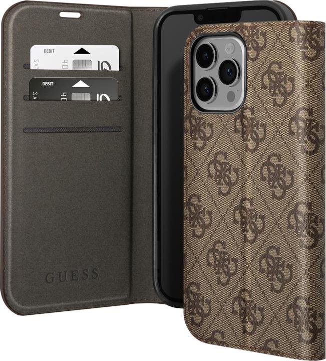 Immagine prodotto Guess GUBKP14XHG4SHW iPhone 14 Pro Max 6.7" brązowy/marrone libro 4G Vintage Gold Logo (Apple iPhone 14 Pro Max)